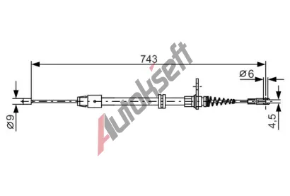 BOSCH Tan lanko - parkovac brzda BO 1987482329, 1 987 482 329