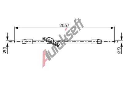BOSCH Tan lanko - parkovac brzda BO 1987482331, 1 987 482 331