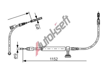 BOSCH Tan lanko - parkovac brzda BO 1987482332, 1 987 482 332