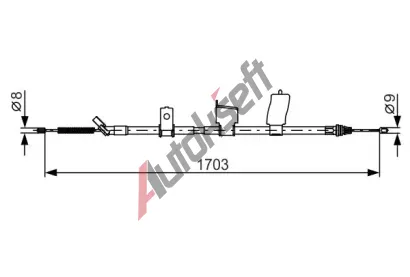 BOSCH Tan lanko - parkovac brzda BO 1987482338, 1 987 482 338