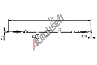 BOSCH Tan lanko - parkovac brzda BO 1987482346, 1 987 482 346