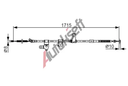 BOSCH Tan lanko - parkovac brzda BO 1987482348, 1 987 482 348