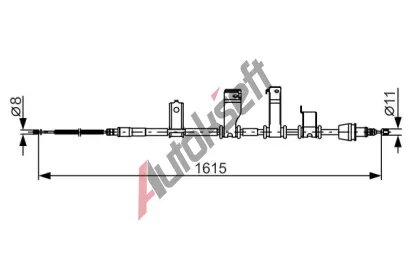 BOSCH Tan lanko - parkovac brzda BO 1987482349, 1 987 482 349