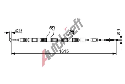 BOSCH Tan lanko - parkovac brzda BO 1987482353, 1 987 482 353