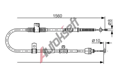 BOSCH Tan lanko - parkovac brzda BO 1987482360, 1 987 482 360