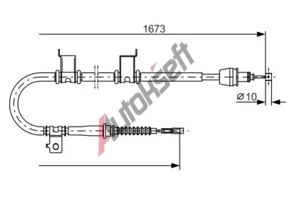 BOSCH Tan lanko - parkovac brzda BO 1987482361, 1 987 482 361