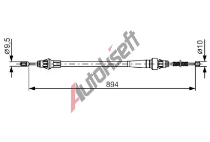 BOSCH Tan lanko - parkovac brzda BO 1987482365, 1 987 482 365