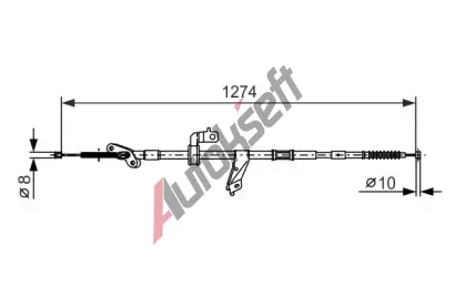 BOSCH Tan lanko - parkovac brzda BO 1987482366, 1 987 482 366