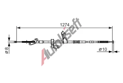 BOSCH Tan lanko - parkovac brzda BO 1987482367, 1 987 482 367