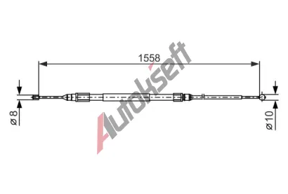 BOSCH Ta�n� lanko - parkovac� brzda BO 1987482368, 1 987 482 368