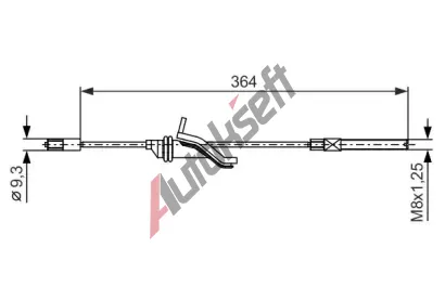 BOSCH Ta�n� lanko - parkovac� brzda BO 1987482371, 1 987 482 371