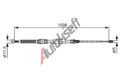 BOSCH Tan lanko - parkovac brzda BO 1987482379, 1 987 482 379