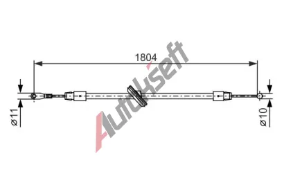 BOSCH Tan lanko - parkovac brzda BO 1987482380, 1 987 482 380