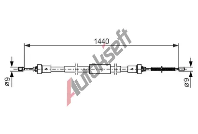 BOSCH Tan lanko - parkovac brzda BO 1987482383, 1 987 482 383