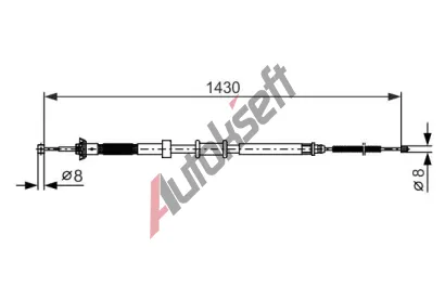 BOSCH Tan lanko parkovac brzdy BO 1987482389, 1987482389