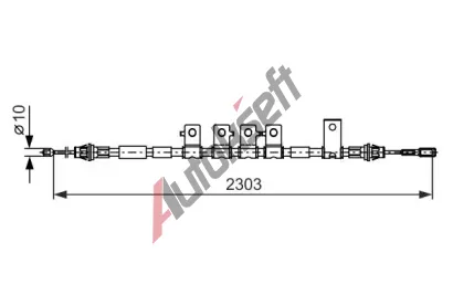 BOSCH Tan lanko parkovac brzdy BO 1987482403, 1 987 482 403