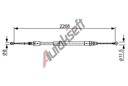 BOSCH Tan lanko - parkovac brzda BO 1987482409, 1 987 482 409