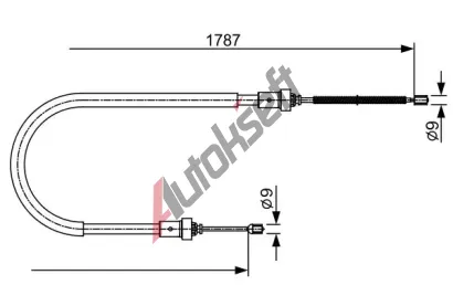 BOSCH Tan lanko - parkovac brzda BO 1987482410, 1 987 482 410