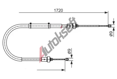 BOSCH Tan lanko - parkovac brzda BO 1987482411, 1 987 482 411