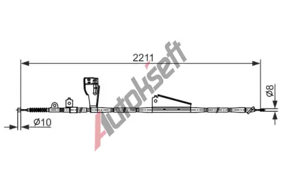 BOSCH Tan lanko - parkovac brzda BO 1987482424, 1 987 482 424