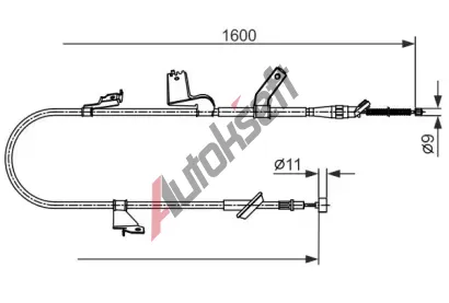 BOSCH Tan lanko - parkovac brzda BO 1987482427, 1987482427