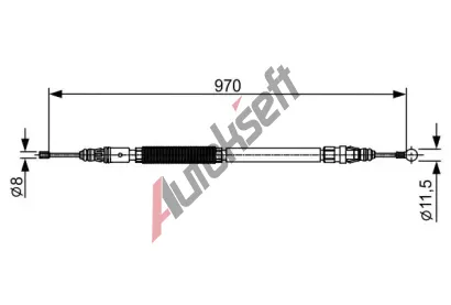 BOSCH Tan lanko - parkovac brzda BO 1987482429, 1987482429