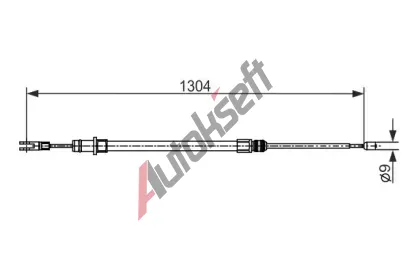 BOSCH Ta�n� lanko - parkovac� brzda BO 1987482431, 1 987 482 431
