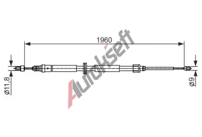 BOSCH Tan lanko - parkovac brzda BO 1987482432, 1 987 482 432