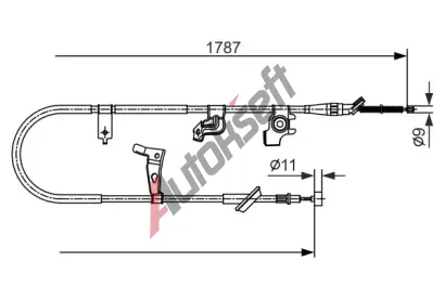 BOSCH Tan lanko - parkovac brzda BO 1987482435, 1 987 482 435