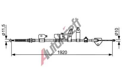 BOSCH Tan lanko - parkovac brzda BO 1987482438, 1 987 482 438