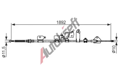 BOSCH Tan lanko - parkovac brzda BO 1987482439, 1 987 482 439