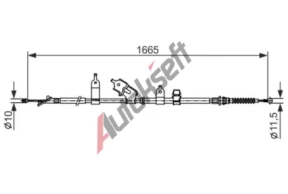 BOSCH Tan lanko - parkovac brzda BO 1987482440, 1 987 482 440