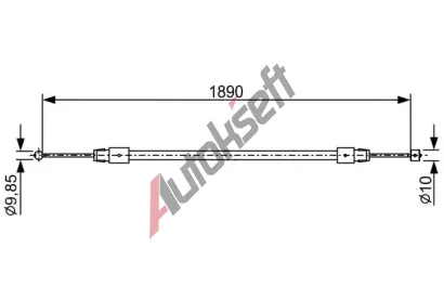 BOSCH Tan lanko - parkovac brzda BO 1987482444, 1 987 482 444
