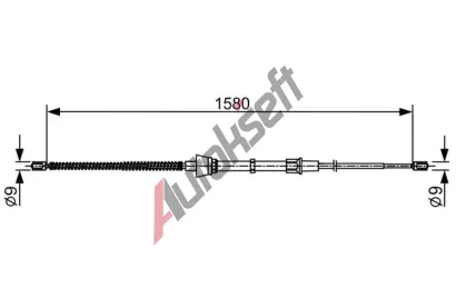 BOSCH Tan lanko parkovac brzdy BO 1987482446, 1 987 482 446