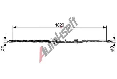 BOSCH Tan lanko - parkovac brzda BO 1987482448, 1 987 482 448