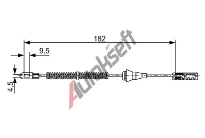 BOSCH Tan lanko parkovac brzdy BO 1987482449, 1 987 482 449
