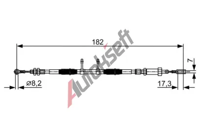 BOSCH Tan lanko parkovac brzdy BO 1987482450, 1 987 482 450