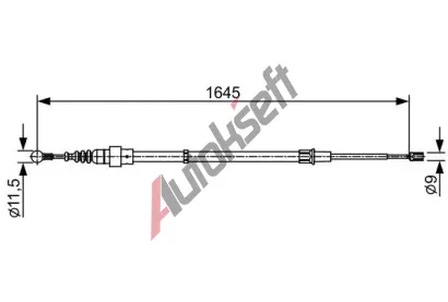 BOSCH Tan lanko parkovac brzdy BO 1987482451, 1 987 482 451