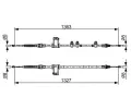 BOSCH Tan lanko parkovac brzdy ‐ BO 1987482453