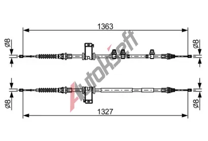 BOSCH Tan lanko parkovac brzdy BO 1987482453, 1 987 482 453