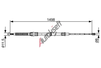 BOSCH Ta�n� lanko parkovac� brzdy BO 1987482455, 1 987 482 455
