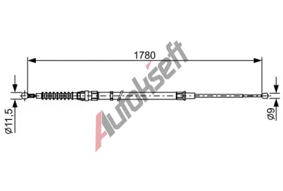 BOSCH Tan lanko parkovac brzdy BO 1987482458, 1 987 482 458