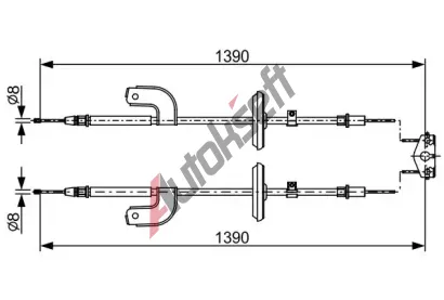 BOSCH Tan lanko parkovac brzdy BO 1987482459, 1 987 482 459