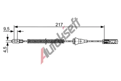 BOSCH Tan lanko parkovac brzdy BO 1987482461, 1 987 482 461
