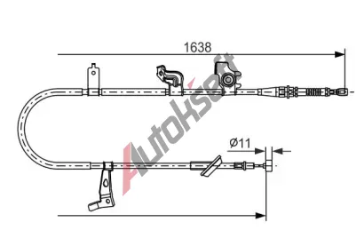BOSCH Tan lanko parkovac brzdy BO 1987482465, 1 987 482 465