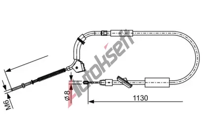 BOSCH Tan lanko - parkovac brzda BO 1987482490, 1 987 482 490