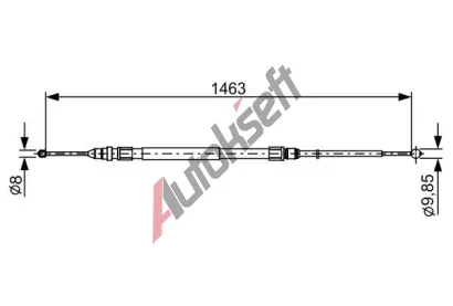 BOSCH Tan lanko parkovac brzdy BO 1987482492, 1 987 482 492