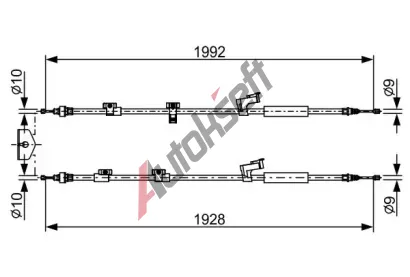 BOSCH Tan lanko parkovac brzdy BO 1987482494, 1 987 482 494