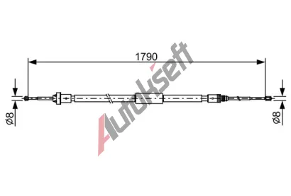BOSCH Tan lanko parkovac brzdy BO 1987482495, 1 987 482 495