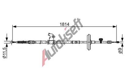 BOSCH Tan lanko parkovac brzdy BO 1987482502, 1 987 482 502